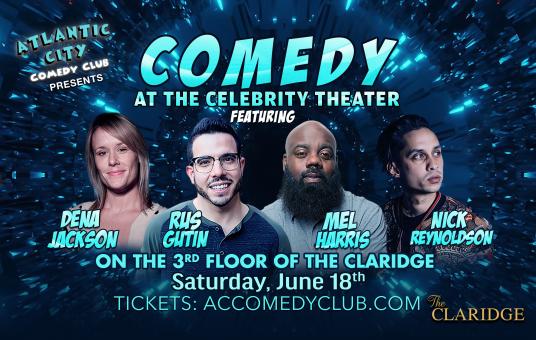 Comedy at the Celebrity Theater ft. Rus Gutin, Mel Harris, Dena Jackson, Nick Reynoldson