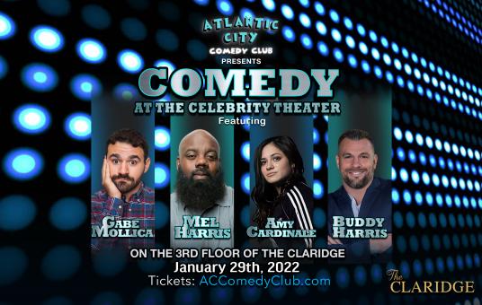 Comedy at the Celebrity Theater ft. Buddy Harris, Amy Cardinale, Mel Harris, Gabe Mollica 