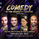Comedy at the Celebrity Theater ft. Michael Verdi, Brendan Donegan, Michelle Tomko, David James