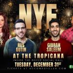 New Years Eve at Atlantic City Comedy Club ft. Rus Gutin, Kate Wolff, David James, Gibran Saleem 