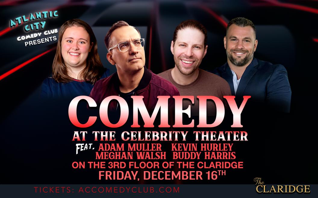 Comedy shows for December 2022 Atlantic City Comedy Club, Atlantic