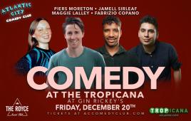 AC Comedy Club @ Gin Rickey's ft: Fabrizio Copano, Maggie Lalley, Jamell Sirleaf, Piers Moreton