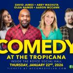 Aaron McCann, Abby Washuta, Olga Namer, David James