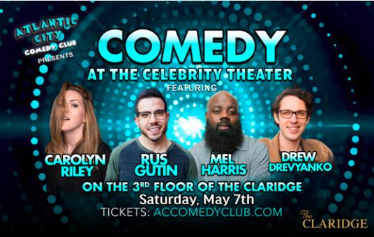 Comedy at the Celebrity Theater ft. Drew Drevyanko, Carolyn Riley, Mel Harris, Rus Gutin 