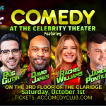 Comedy at the Celebrity Theater ft. David James, James Pontillo, Rachel Williams, Rus Gutin 